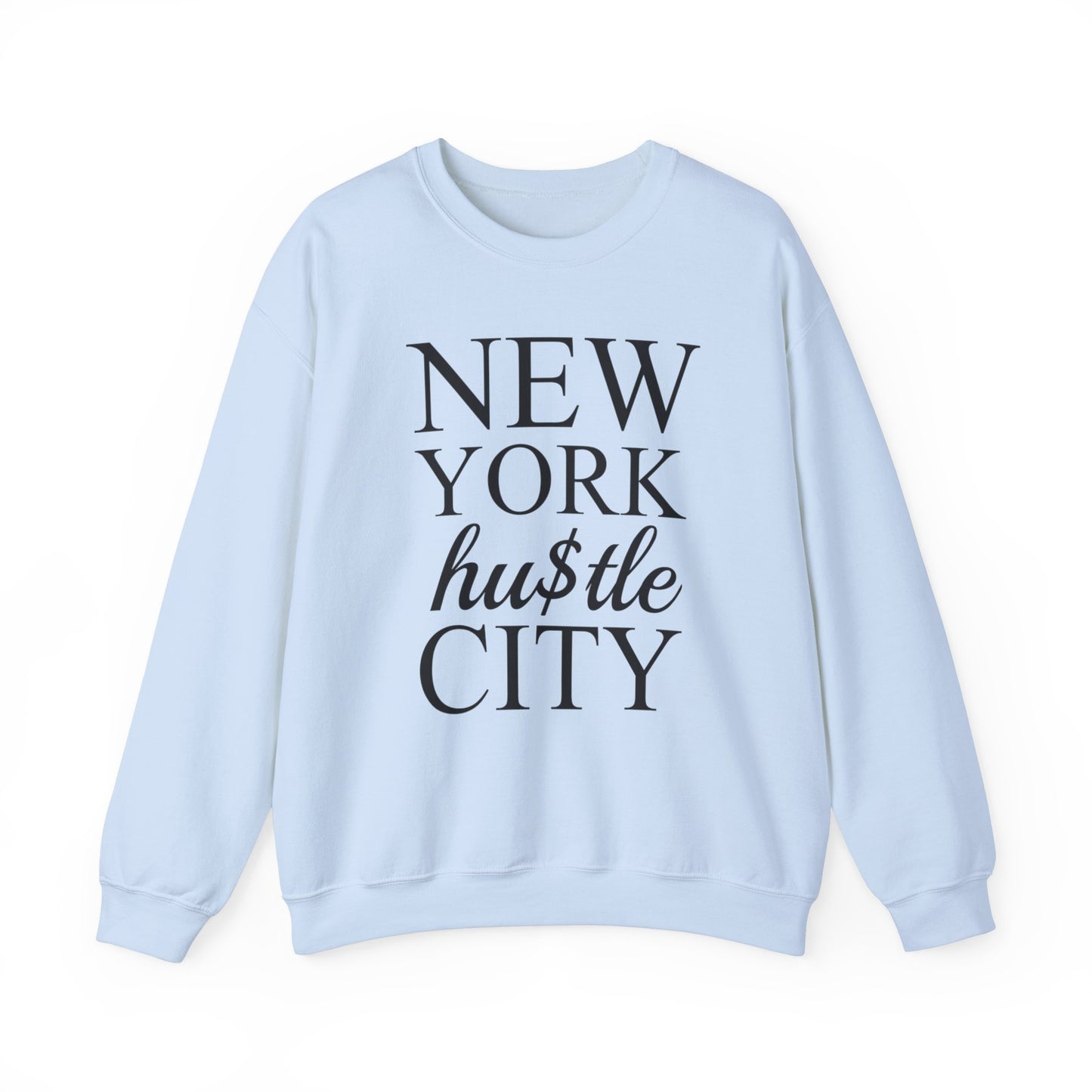 “NEW YORK HU$TLE CITY” Heavy Blend™ Crewneck Sweatshirt