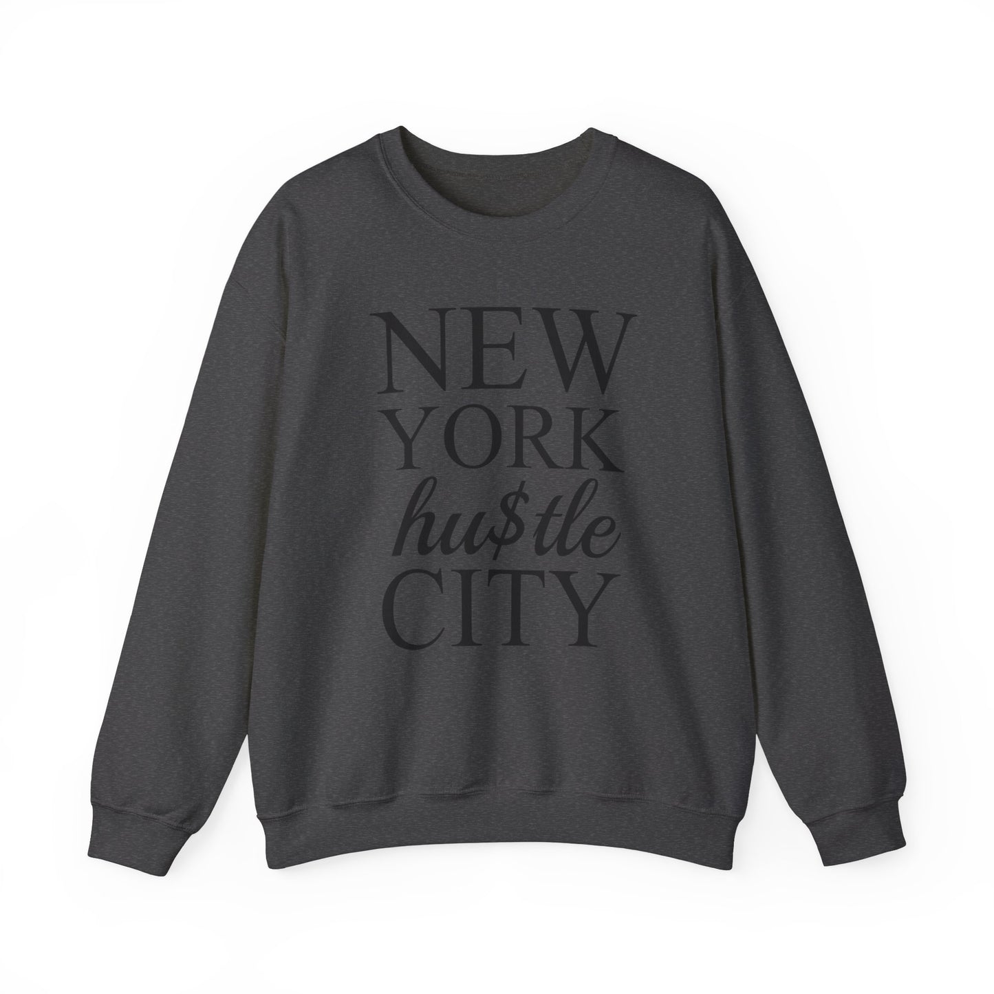 “NEW YORK HU$TLE CITY” Heavy Blend™ Crewneck Sweatshirt