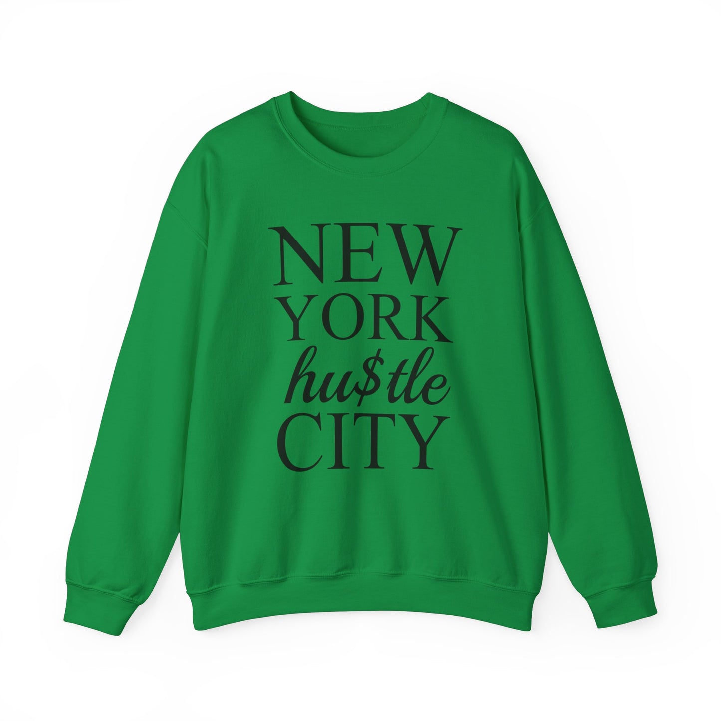 “NEW YORK HU$TLE CITY” Heavy Blend™ Crewneck Sweatshirt