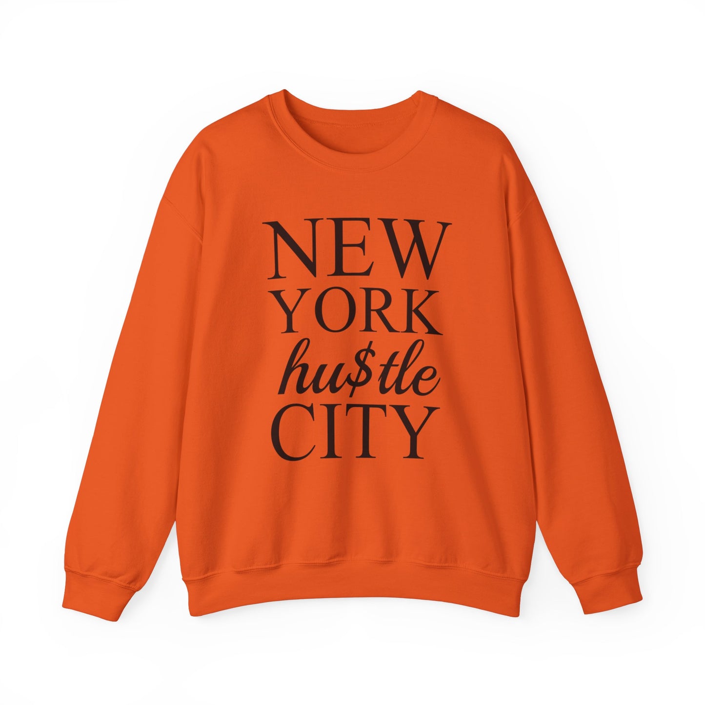 “NEW YORK HU$TLE CITY” Heavy Blend™ Crewneck Sweatshirt