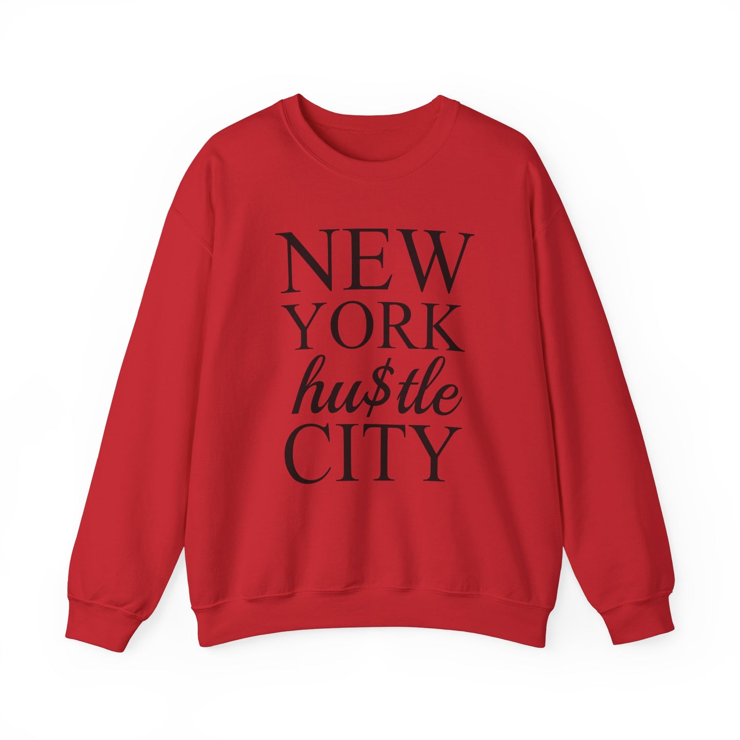 “NEW YORK HU$TLE CITY” Heavy Blend™ Crewneck Sweatshirt