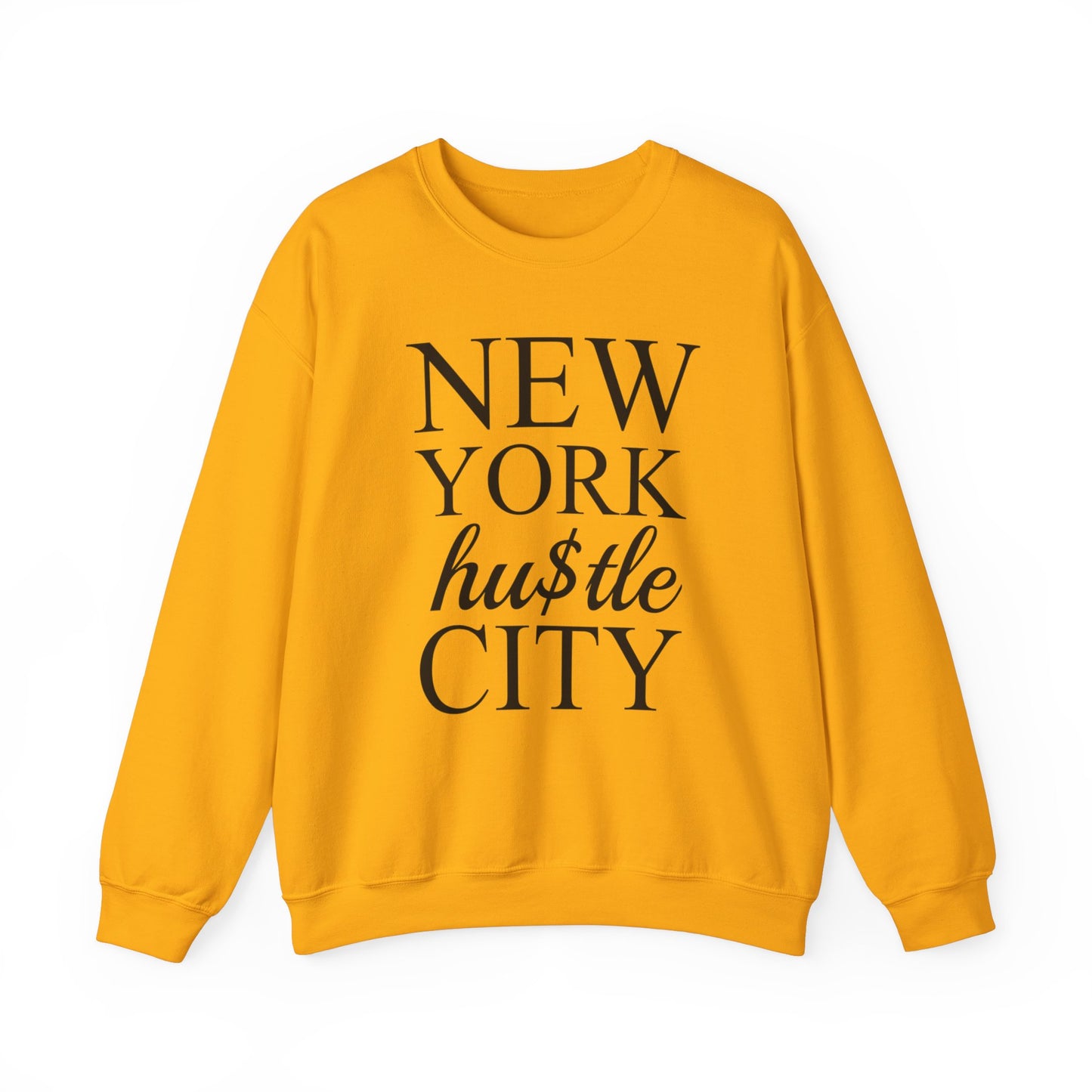 “NEW YORK HU$TLE CITY” Heavy Blend™ Crewneck Sweatshirt