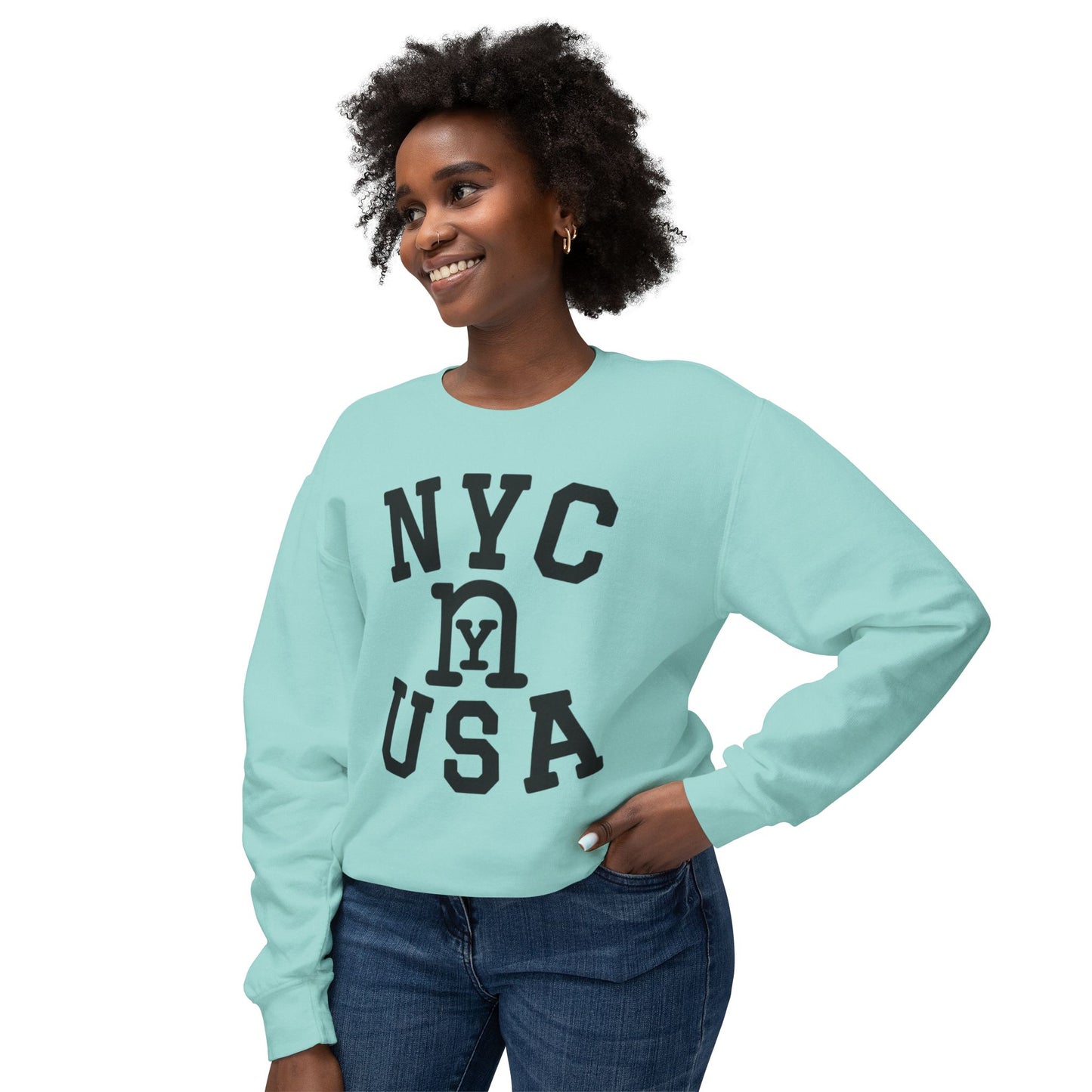 nY Lightweight Crewneck Sweatshirt (available in 13 colors)