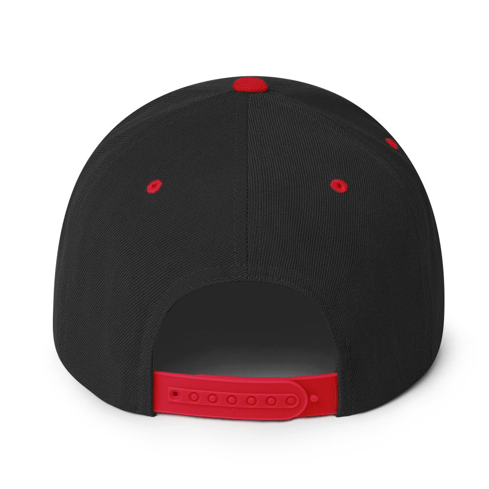 nY Black/Red Snapback Hat