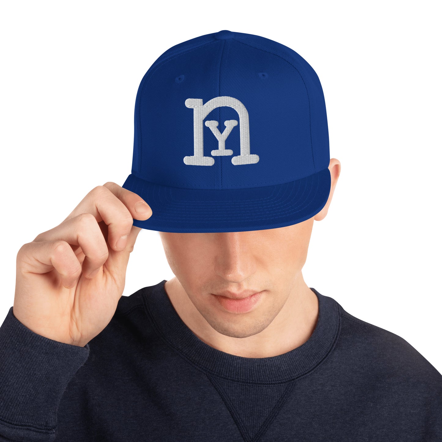 Royal Blue /White nY Snapback Hat