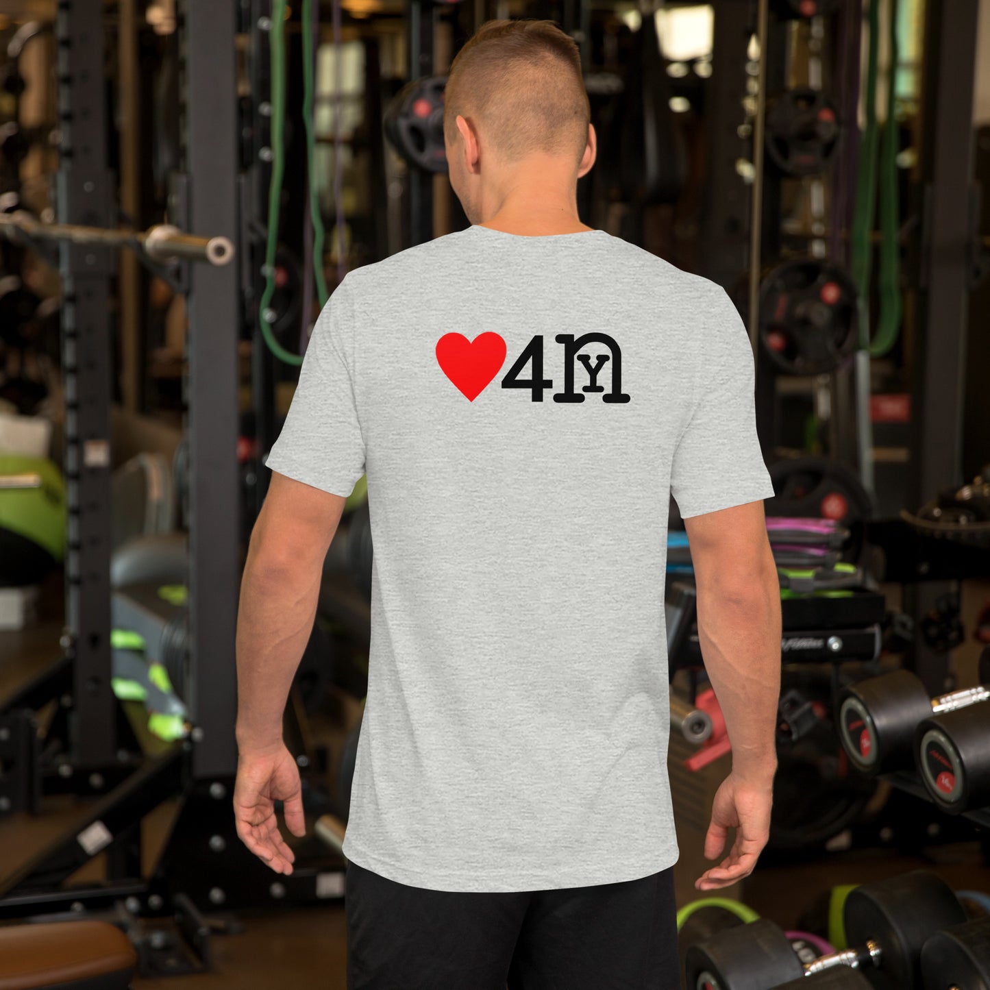❤️ 4 nY Athletic Grey t-shirt