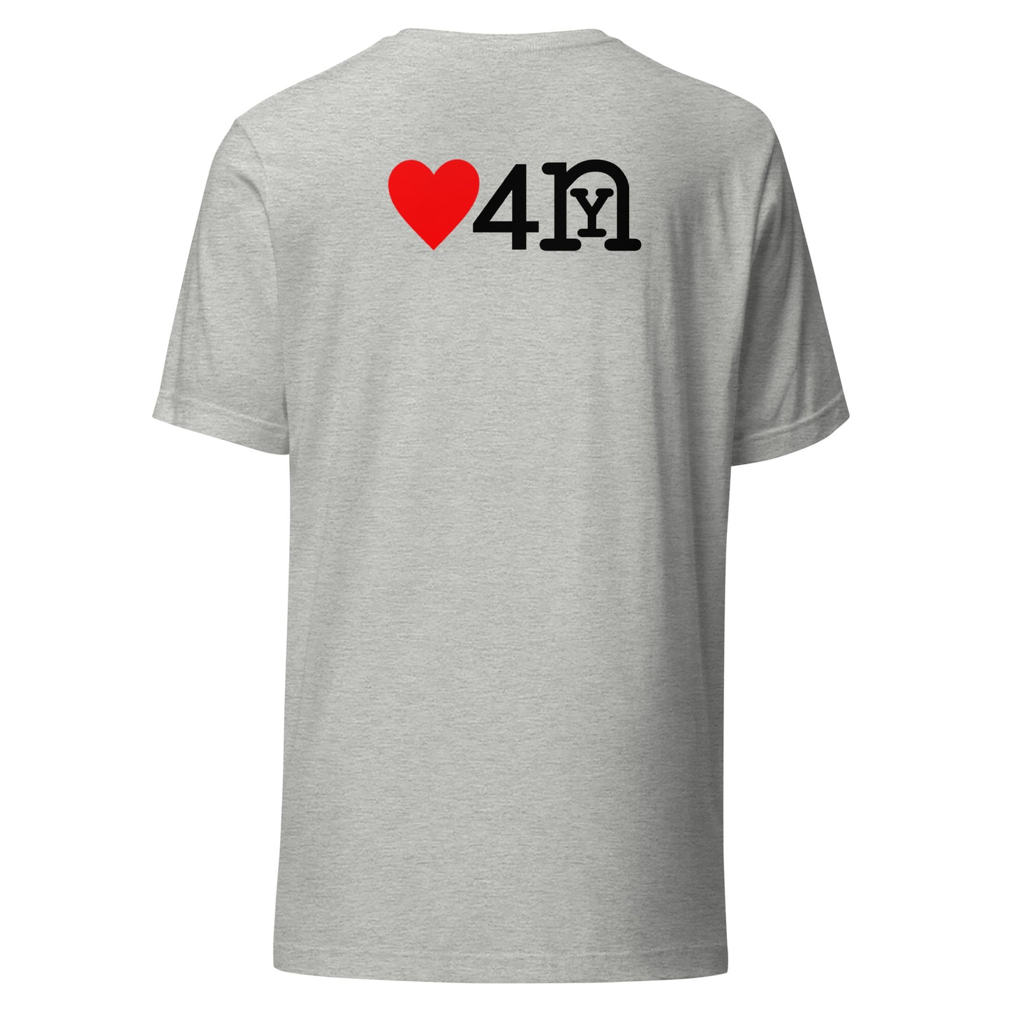 ❤️ 4 nY Athletic Grey t-shirt