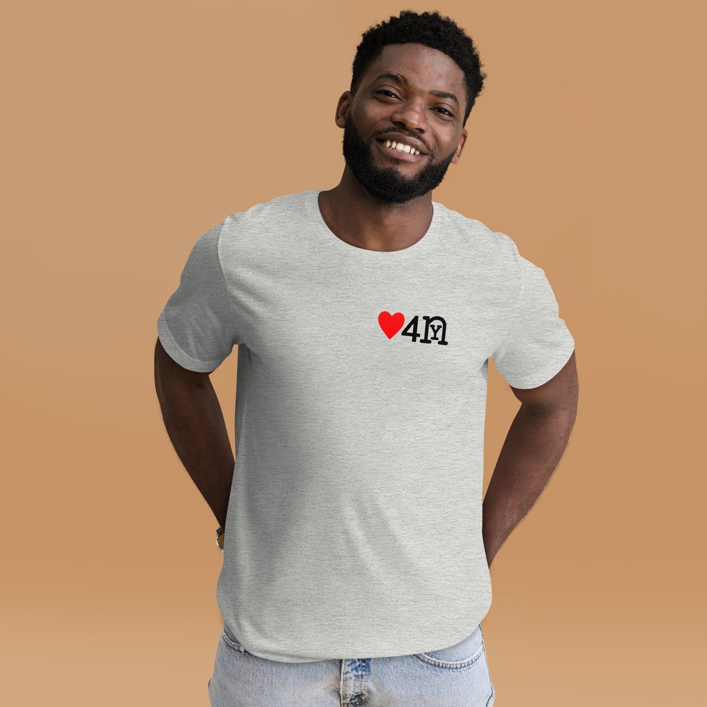 ❤️ 4 nY Athletic Grey t-shirt