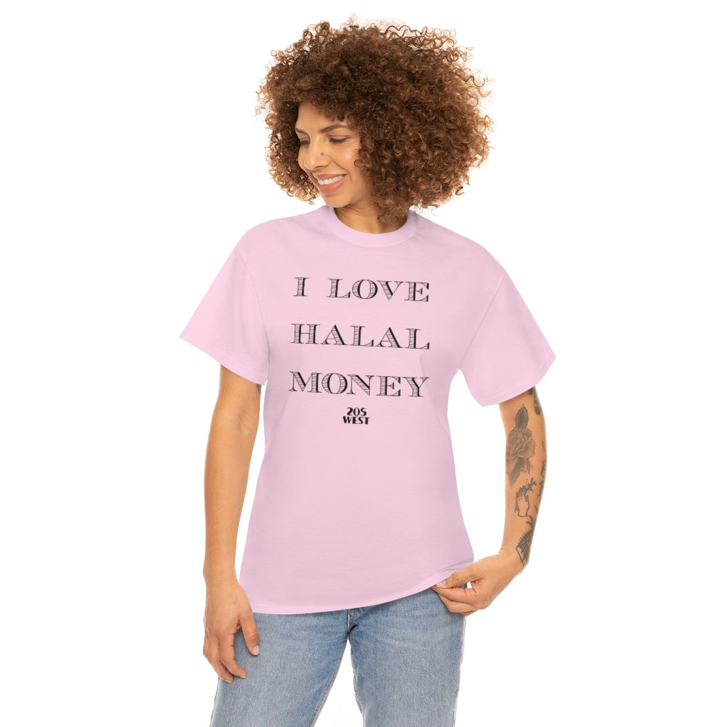 “I LOVE HALAAL MONEY” Heavy Cotton Tee