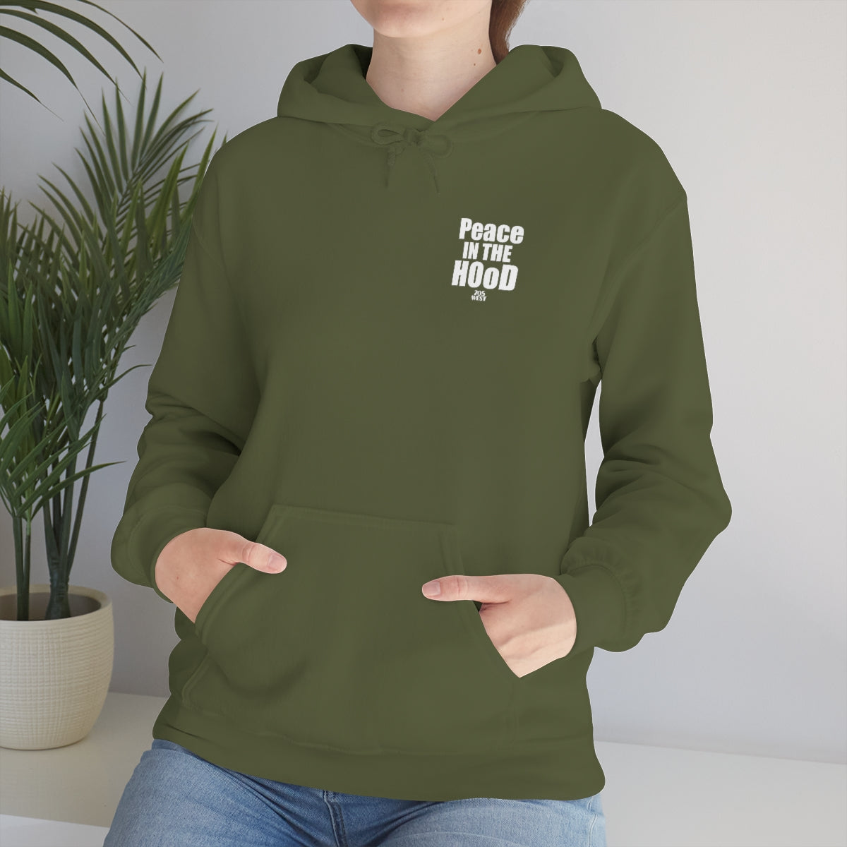 “Peace In The HOoD” Heavy Blend™ Hooded Sweatshirt