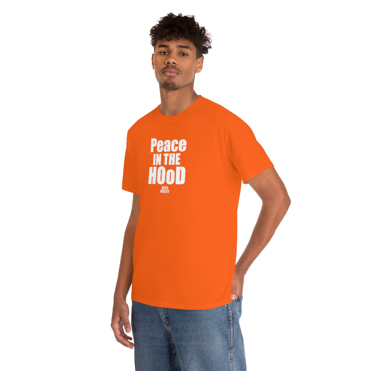“Peace In The HOoD” Heavy Cotton Tee