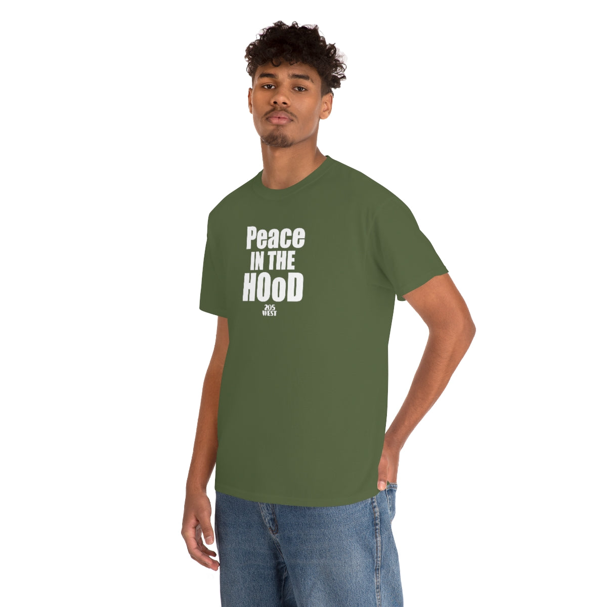 “Peace In The HOoD” Heavy Cotton Tee