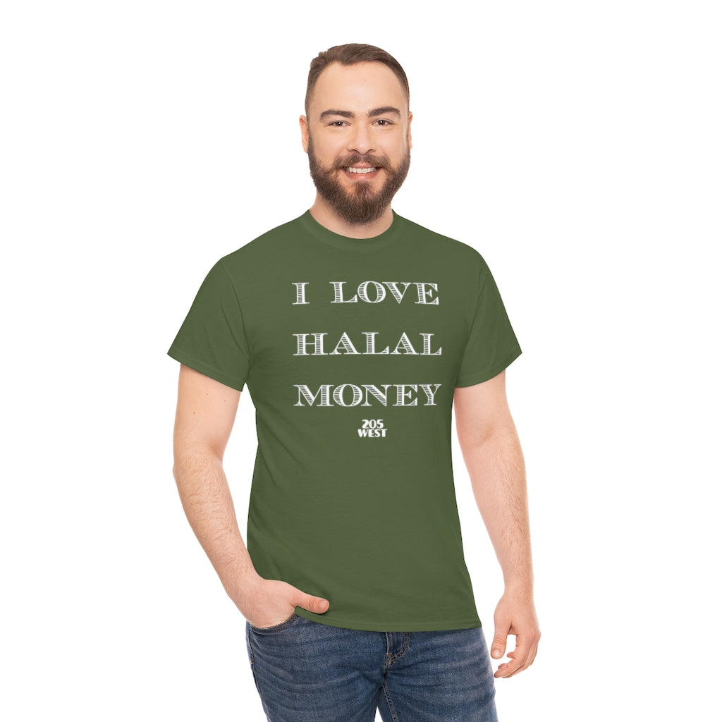 “I LOVE HALAL MONEY” Heavy Cotton Tee