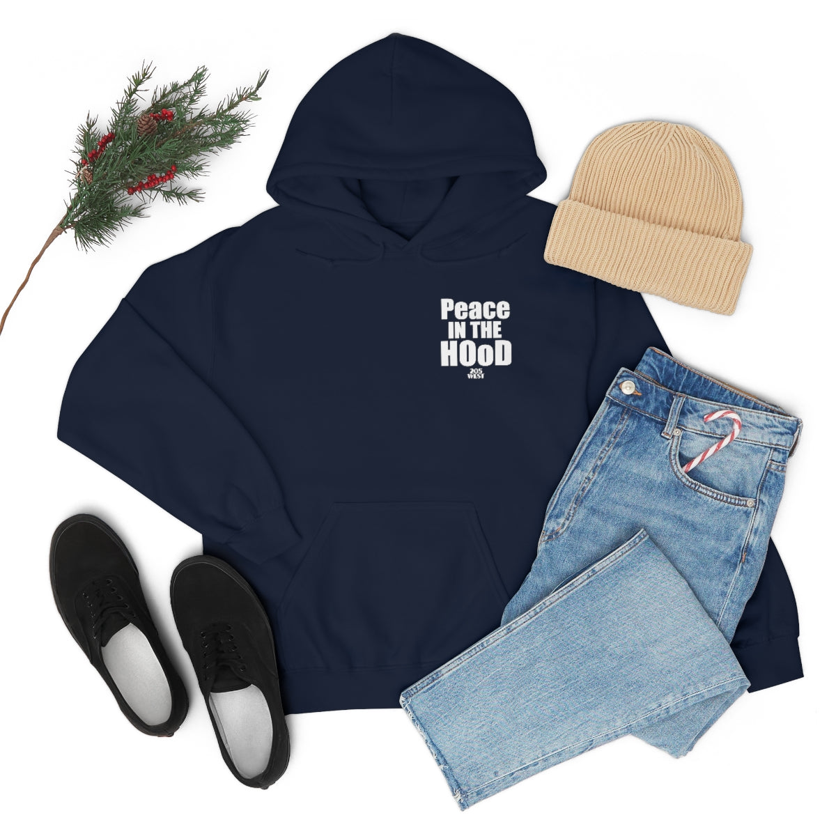 “Peace In The HOoD” Heavy Blend™ Hooded Sweatshirt