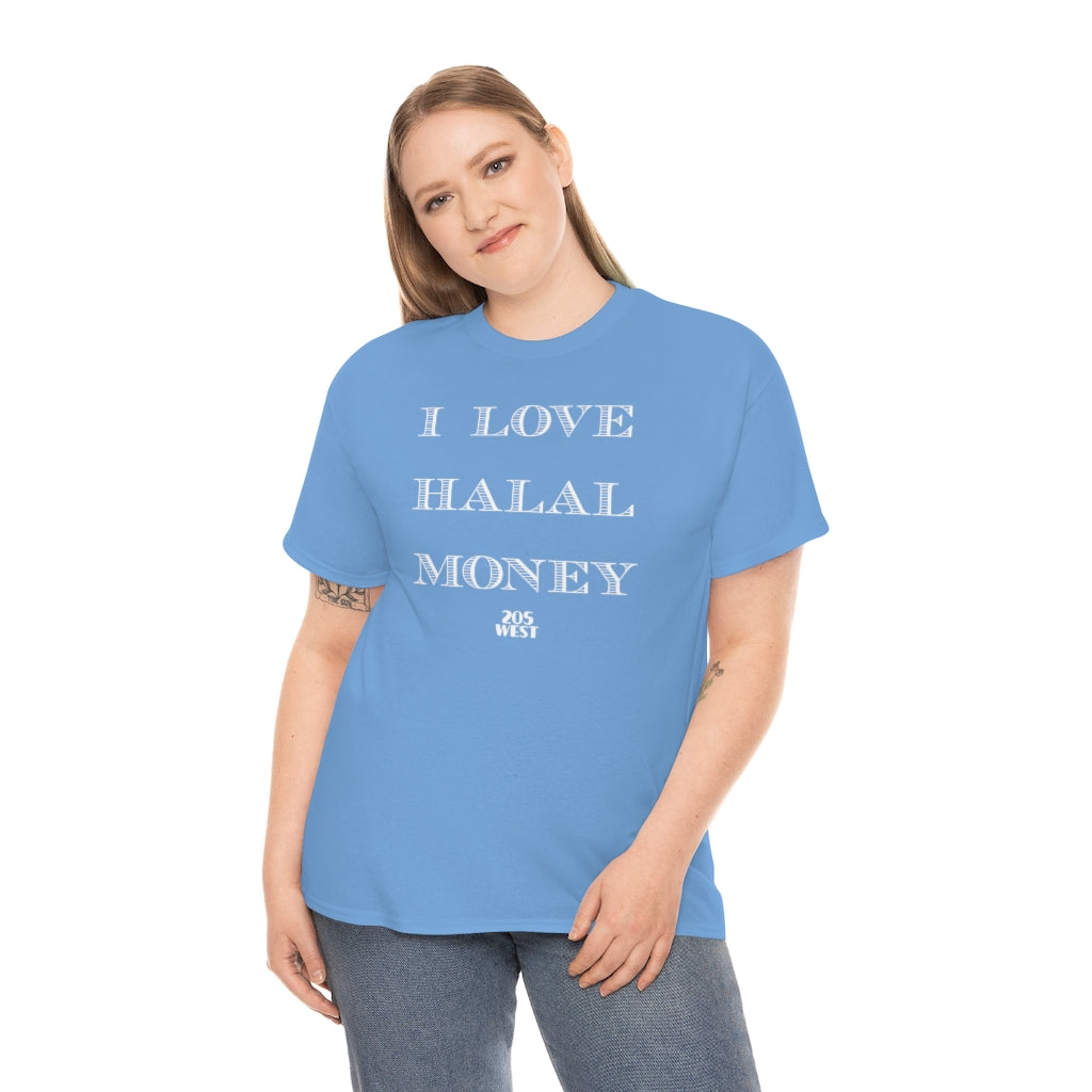 “I LOVE HALAL MONEY” Heavy Cotton Tee