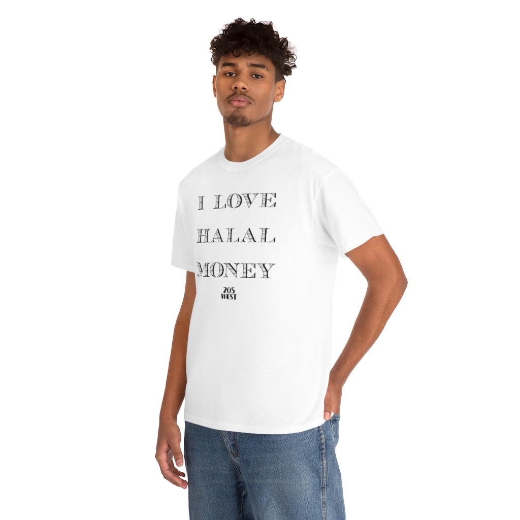 “I LOVE HALAAL MONEY” Heavy Cotton Tee