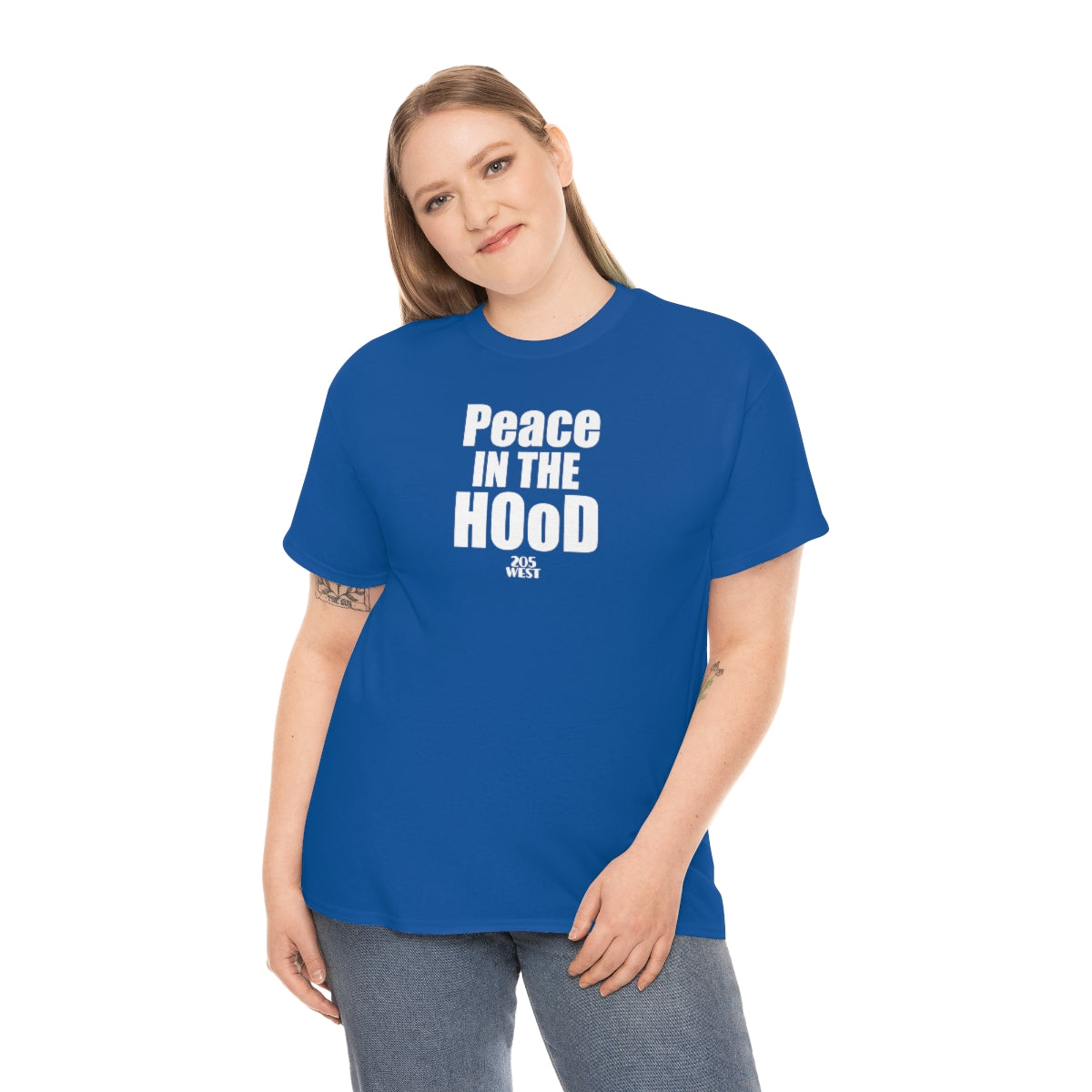 “Peace In The HOoD” Heavy Cotton Tee