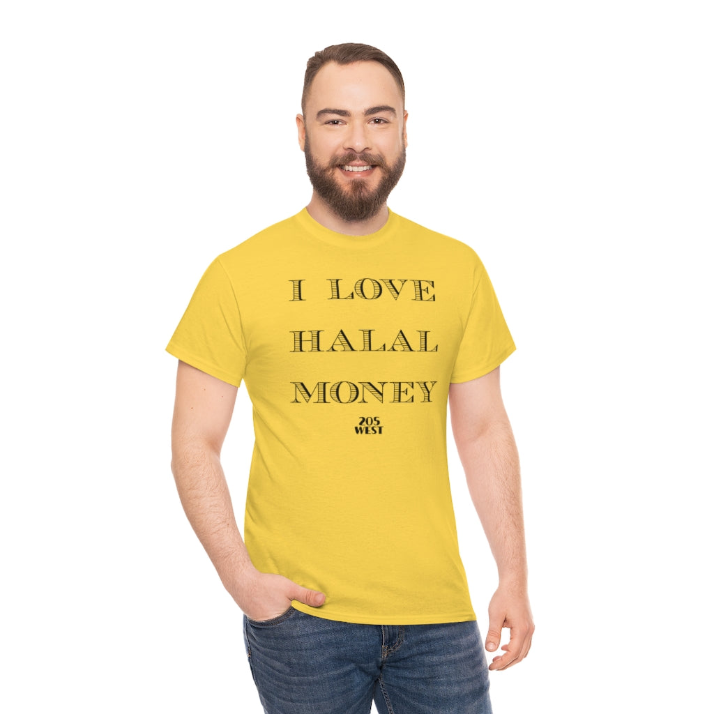 “I LOVE HALAAL MONEY” Heavy Cotton Tee