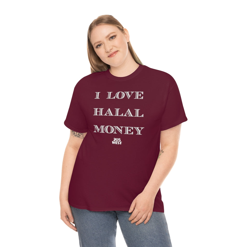 “I LOVE HALAL MONEY” Heavy Cotton Tee