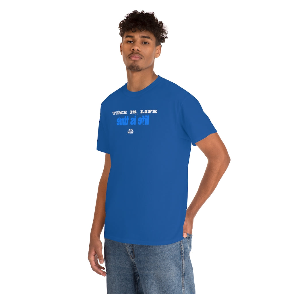“TIME IS LIFE & life is time “ Heavy Cotton Tee