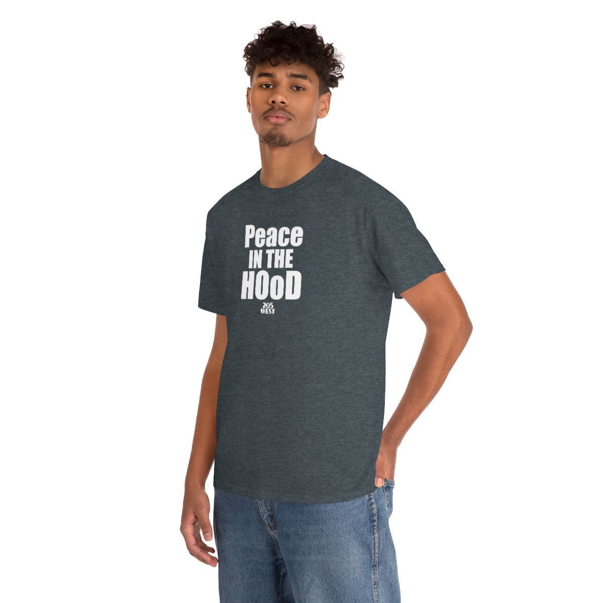“Peace In The HOoD” Heavy Cotton Tee