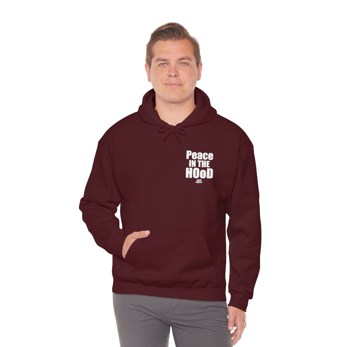 “Peace In The HOoD” Heavy Blend™ Hooded Sweatshirt