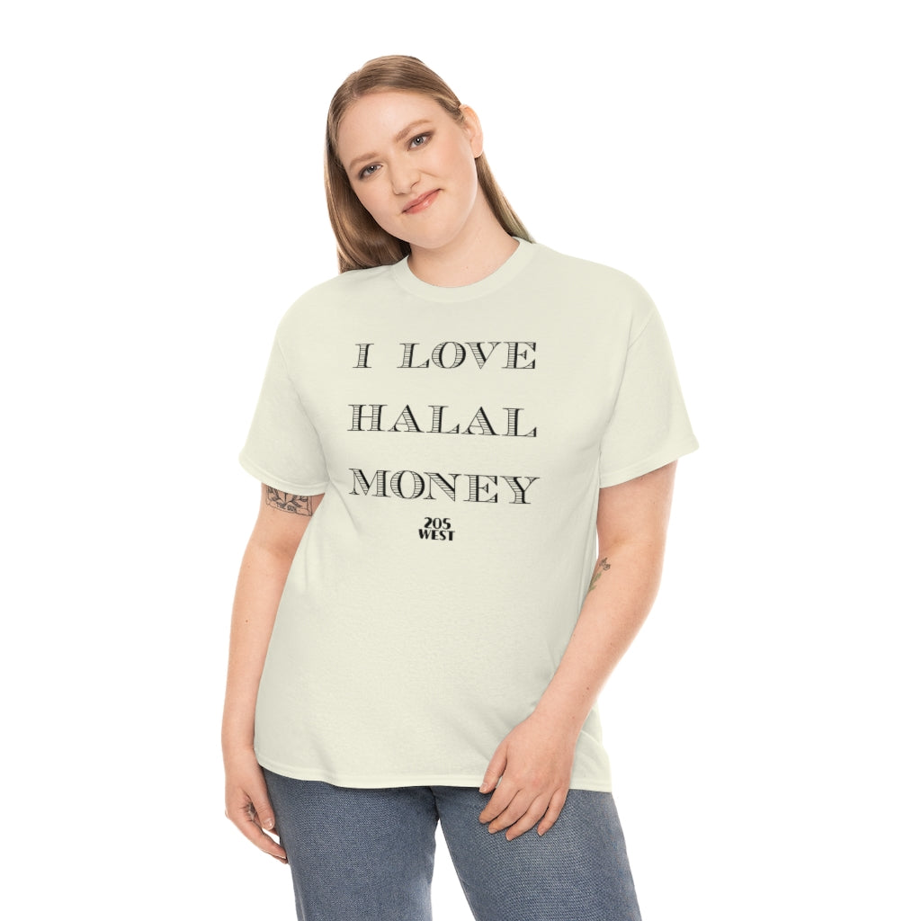 “I LOVE HALAAL MONEY” Heavy Cotton Tee