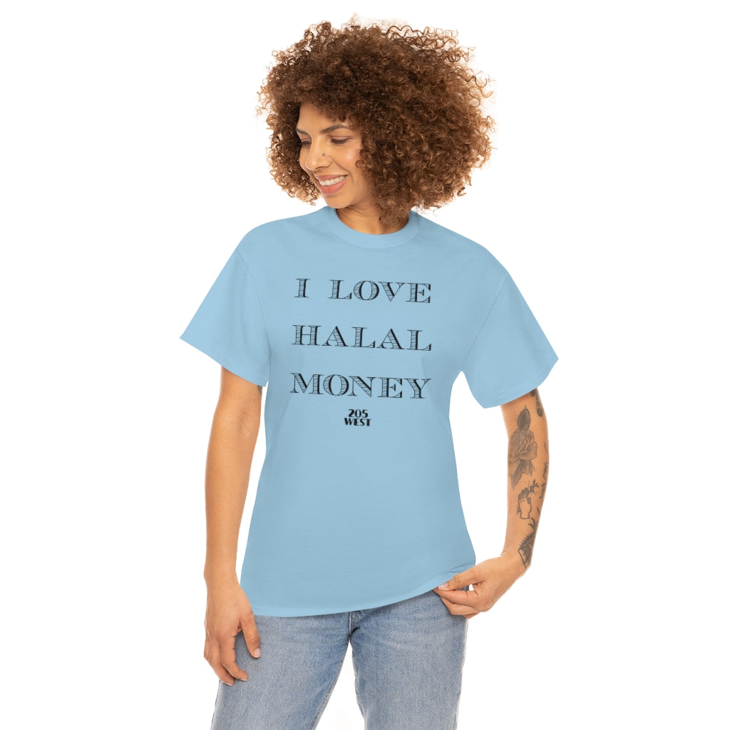 “I LOVE HALAAL MONEY” Heavy Cotton Tee