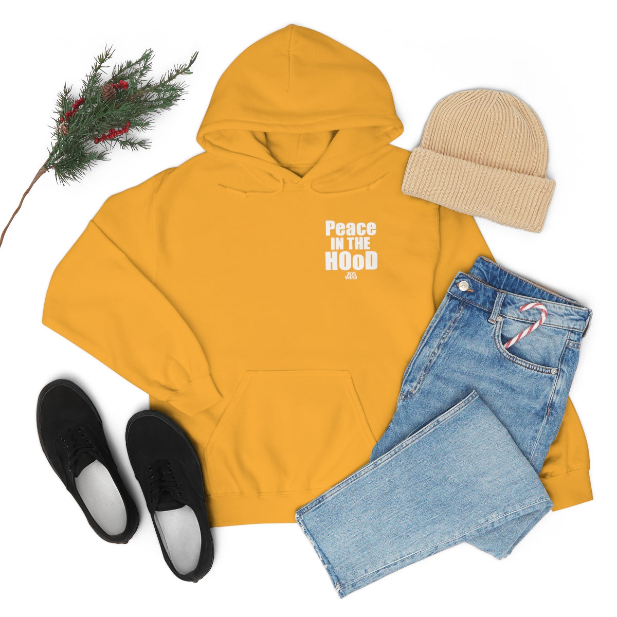 “Peace In The HOoD” Heavy Blend™ Hooded Sweatshirt