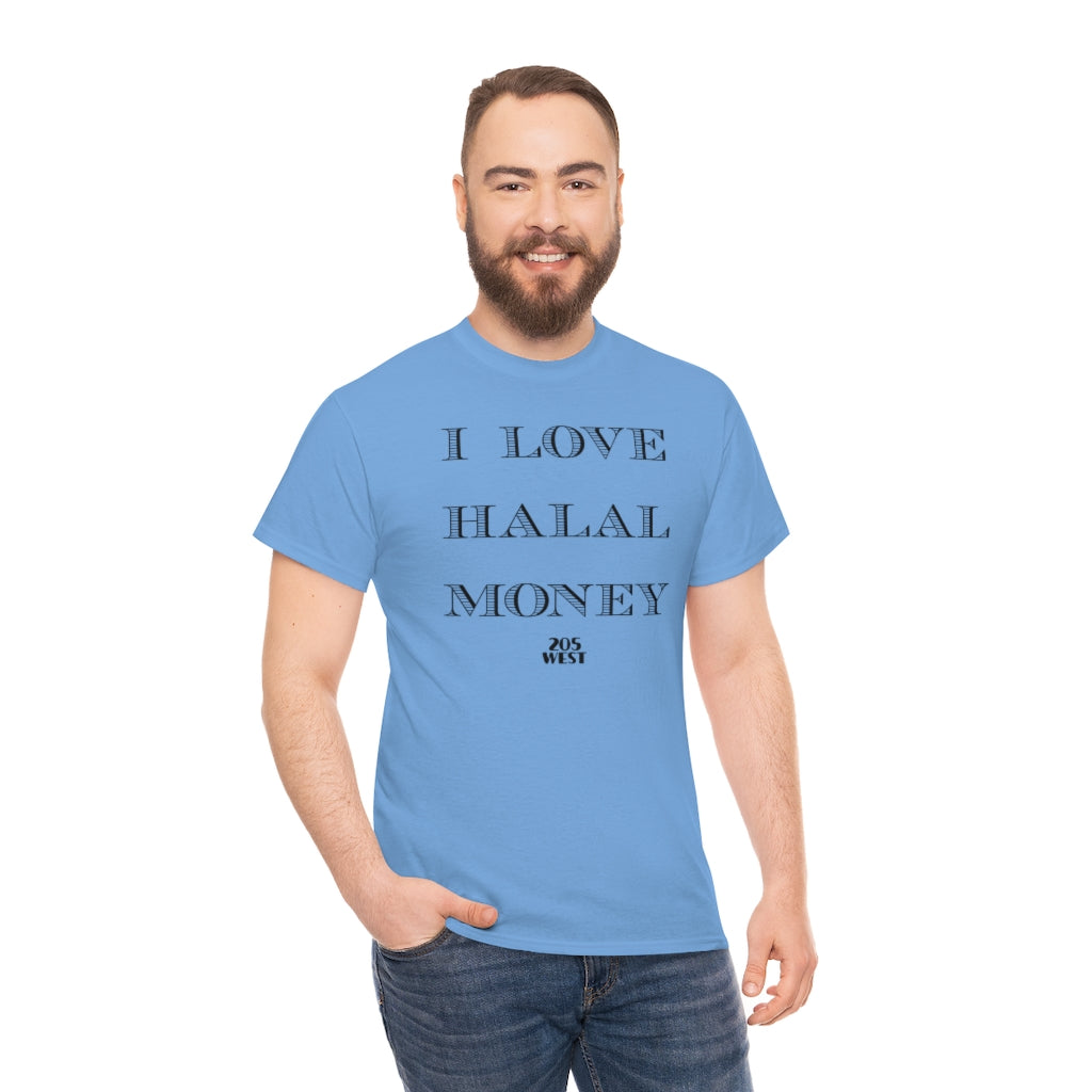 “I LOVE HALAAL MONEY” Heavy Cotton Tee