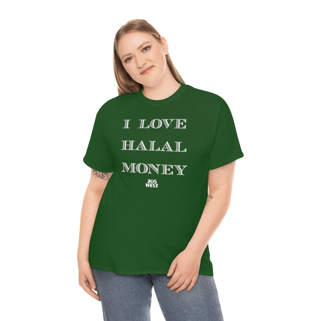 “I LOVE HALAL MONEY” Heavy Cotton Tee