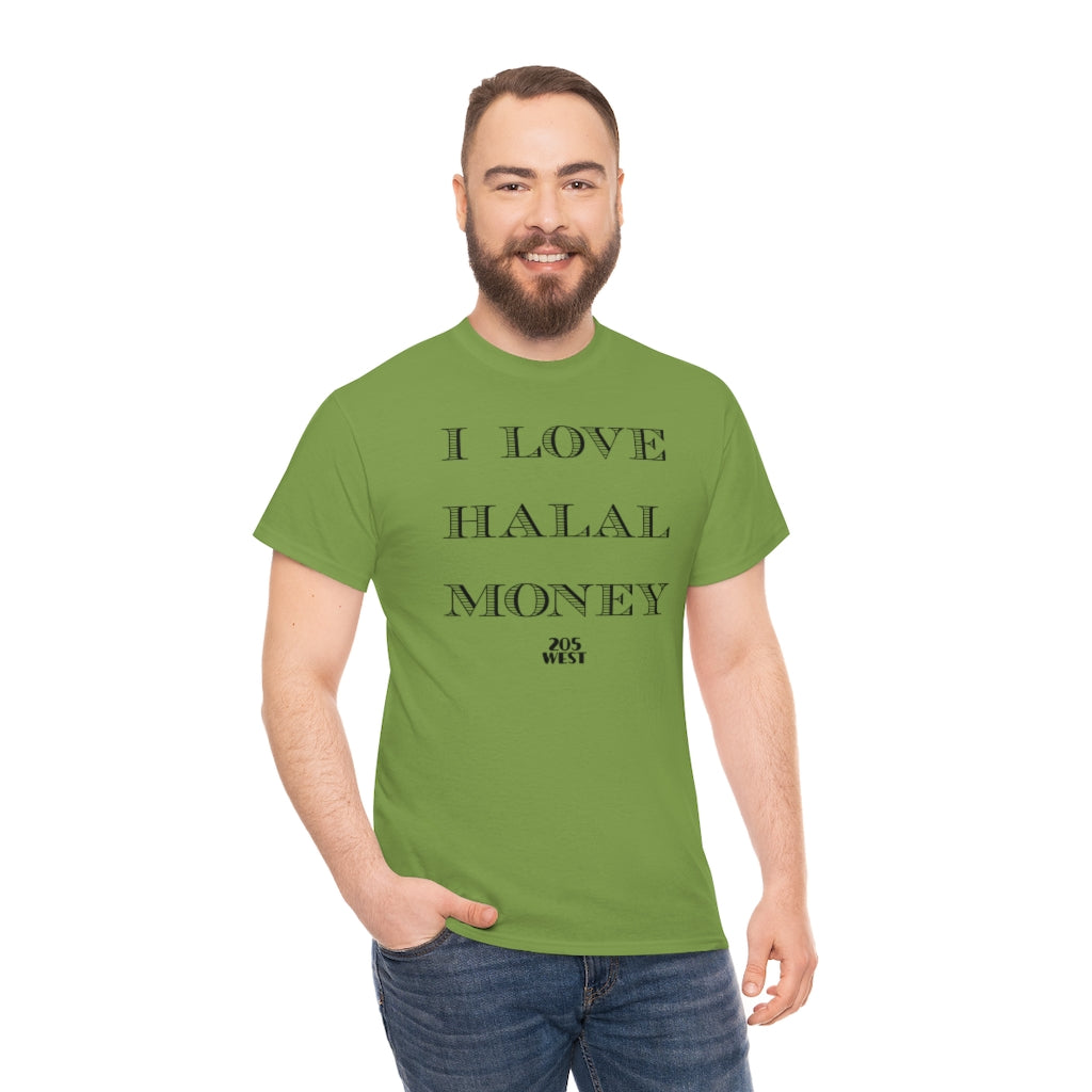 “I LOVE HALAAL MONEY” Heavy Cotton Tee