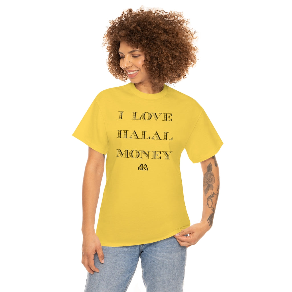 “I LOVE HALAAL MONEY” Heavy Cotton Tee