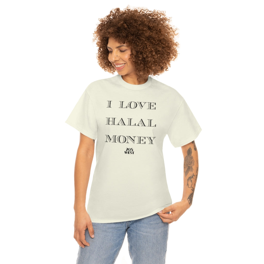 “I LOVE HALAAL MONEY” Heavy Cotton Tee