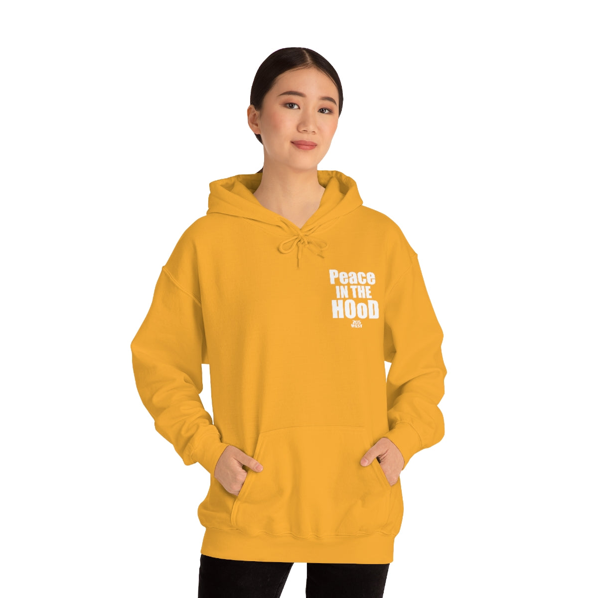 “Peace In The HOoD” Heavy Blend™ Hooded Sweatshirt
