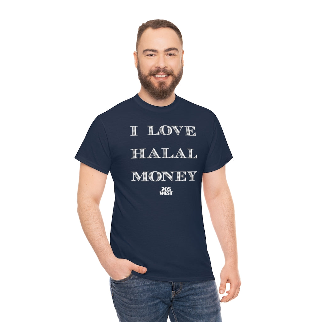 “I LOVE HALAL MONEY” Heavy Cotton Tee