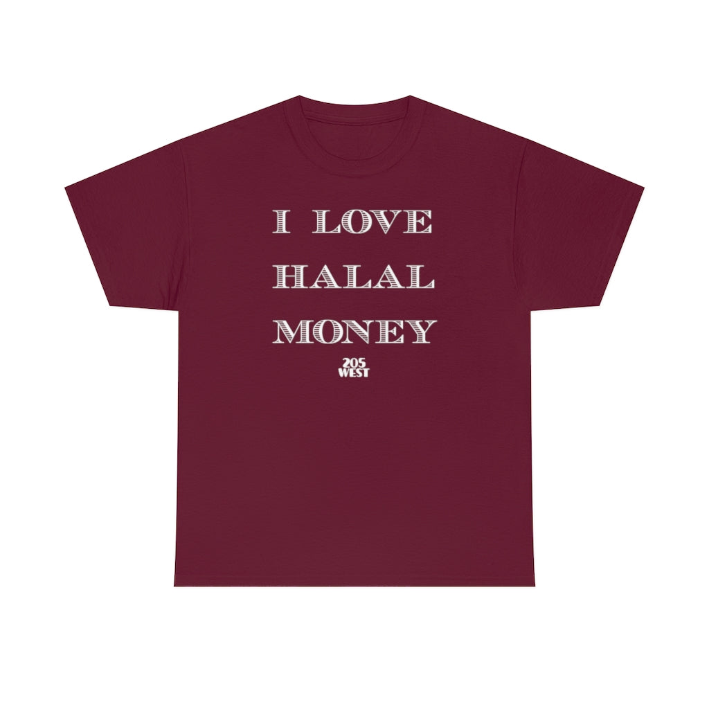 “I LOVE HALAL MONEY” Heavy Cotton Tee