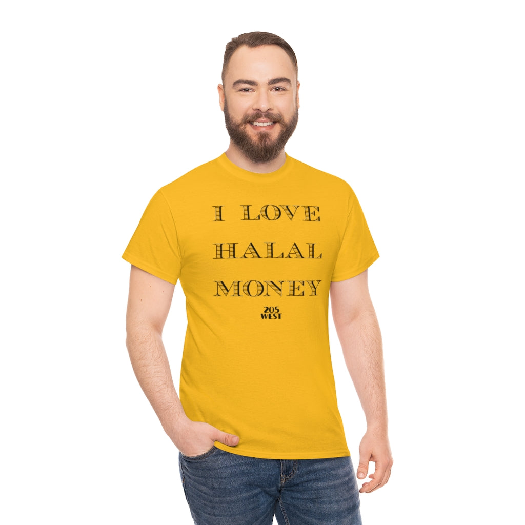 “I LOVE HALAAL MONEY” Heavy Cotton Tee