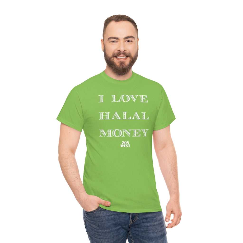 “I LOVE HALAL MONEY” Heavy Cotton Tee