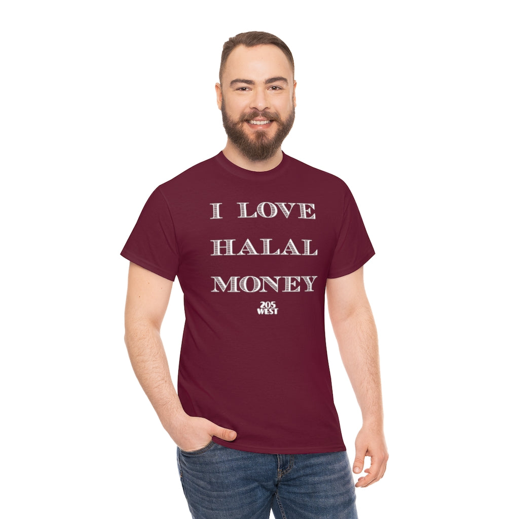 “I LOVE HALAL MONEY” Heavy Cotton Tee