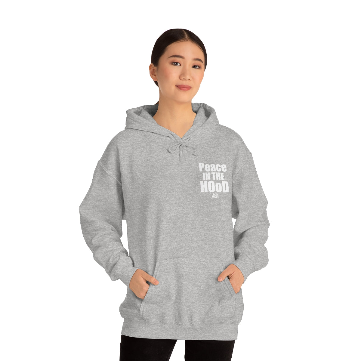 “Peace In The HOoD” Heavy Blend™ Hooded Sweatshirt