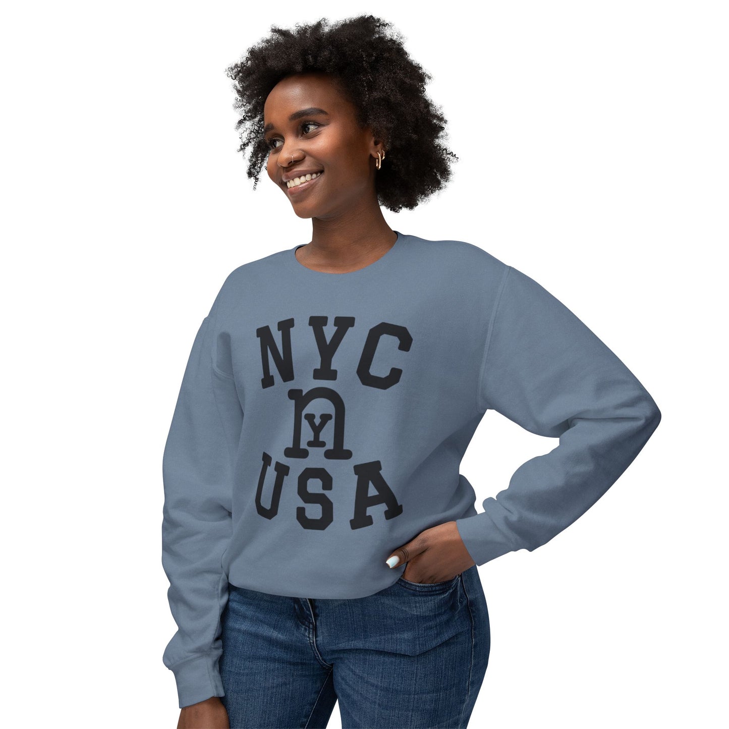 nY Lightweight Crewneck Sweatshirt (available in 13 colors)
