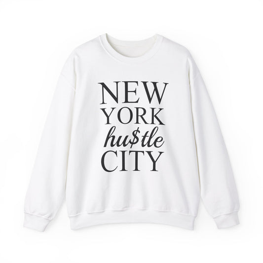 “NEW YORK HU$TLE CITY” Heavy Blend™ Crewneck Sweatshirt