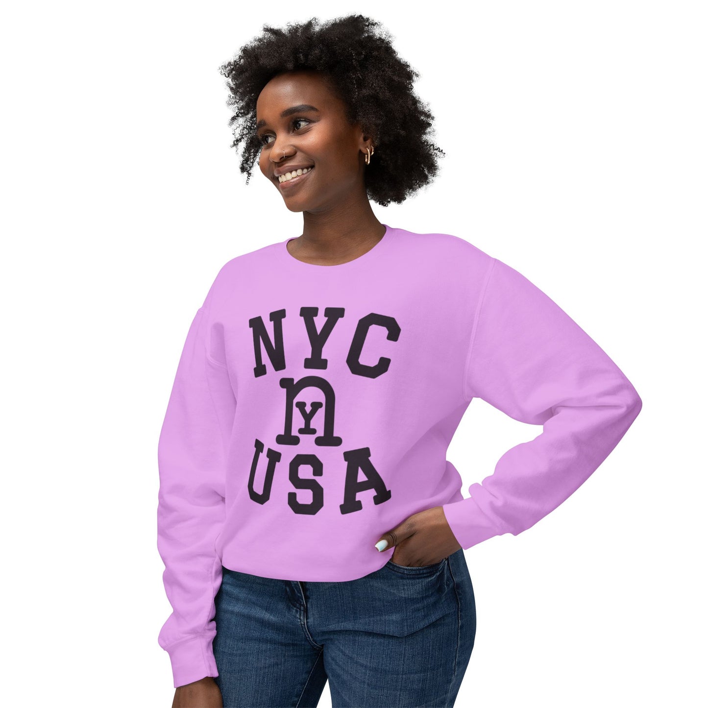 nY Lightweight Crewneck Sweatshirt (available in 13 colors)