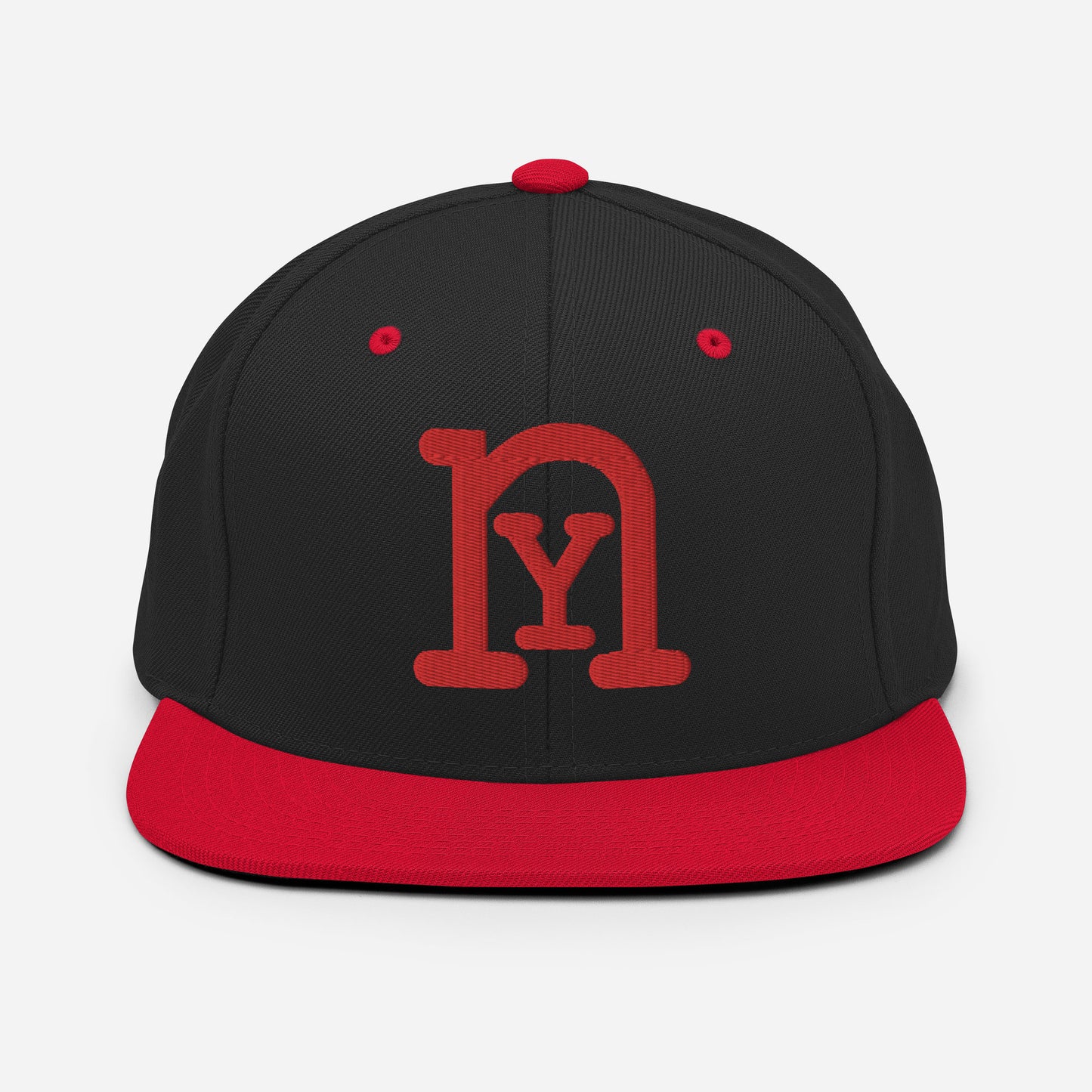 nY Black/Red Snapback Hat