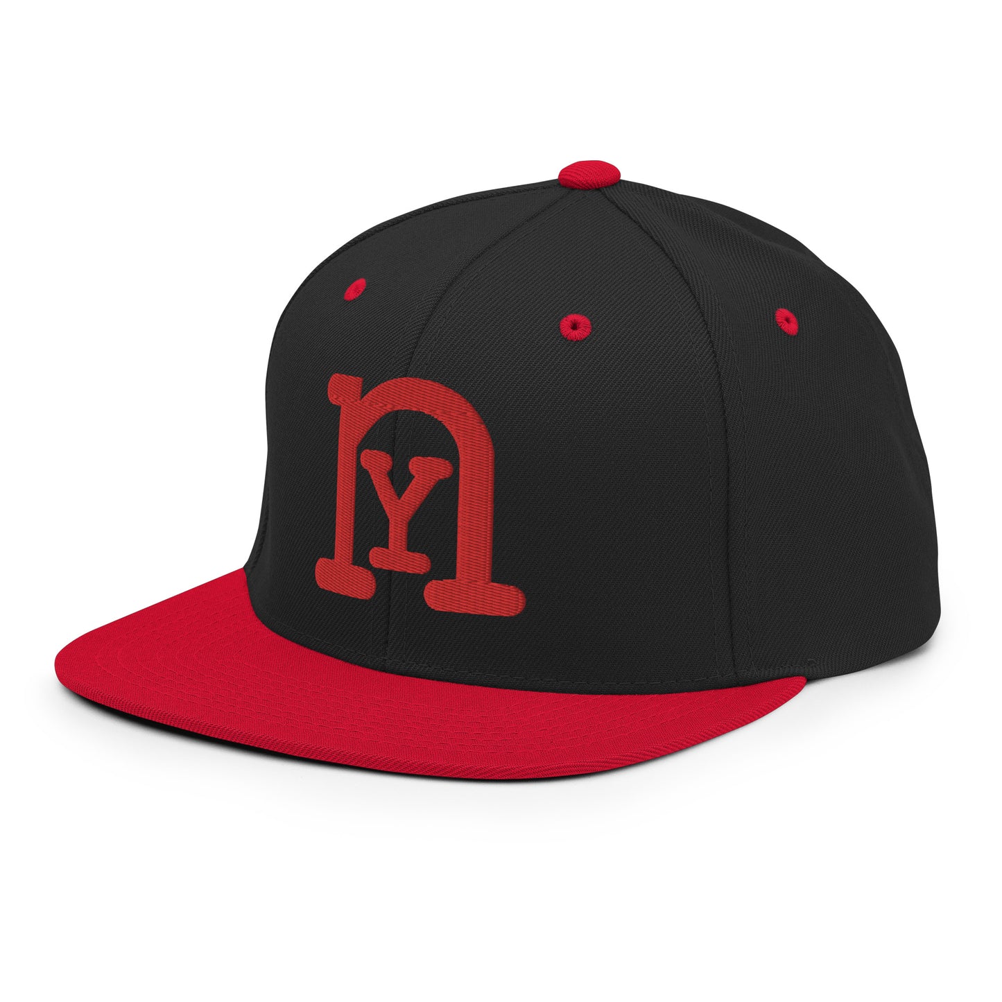 nY Black/Red Snapback Hat