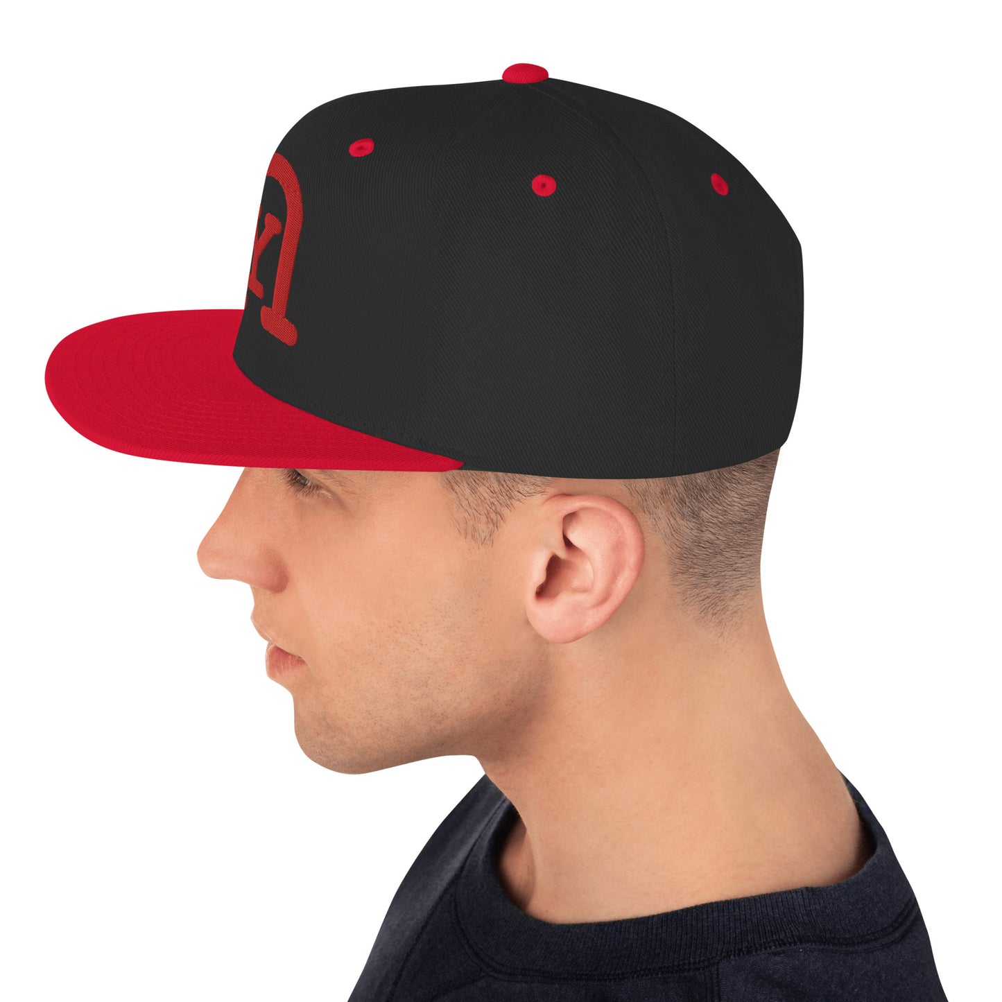 nY Black/Red Snapback Hat
