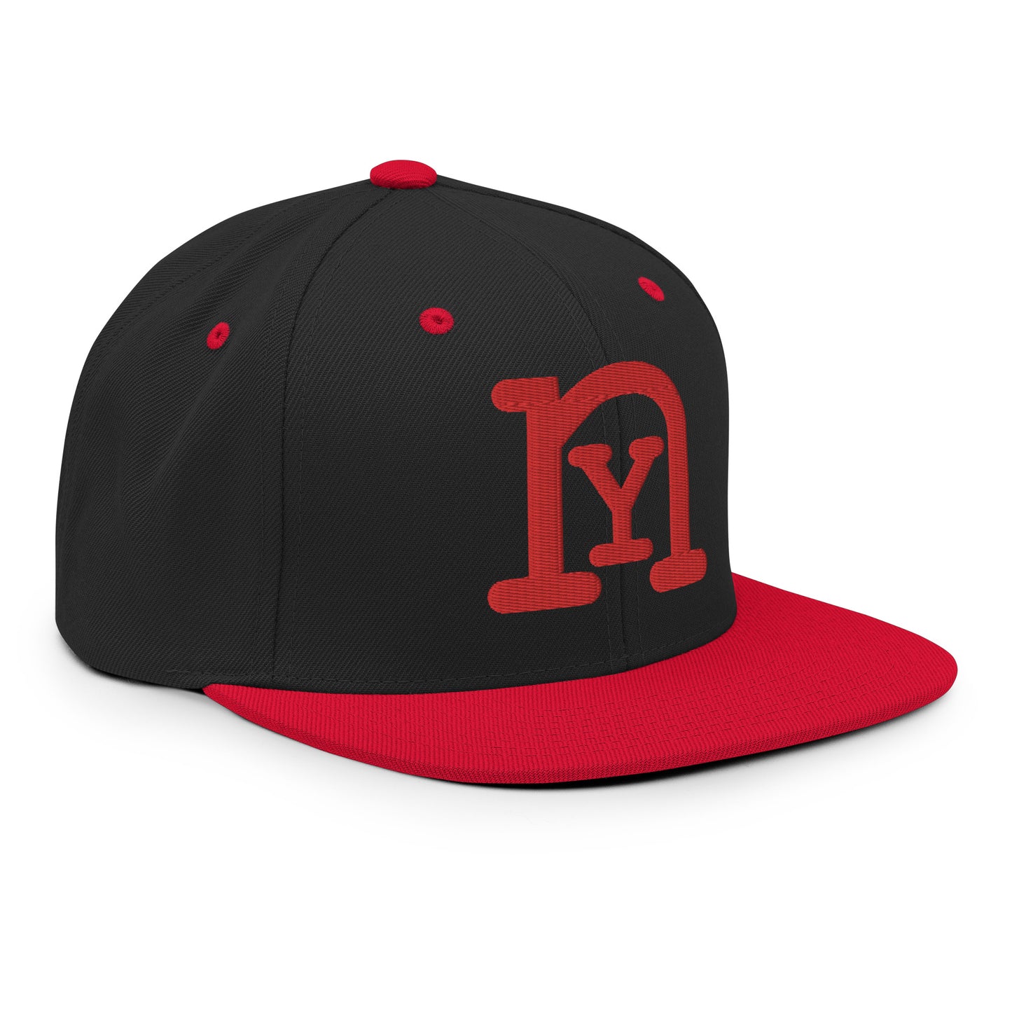 nY Black/Red Snapback Hat