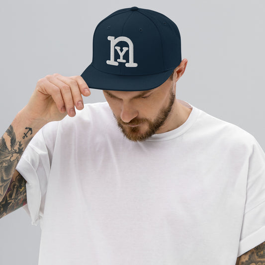 nY Dark Navy/White Snapback Hat