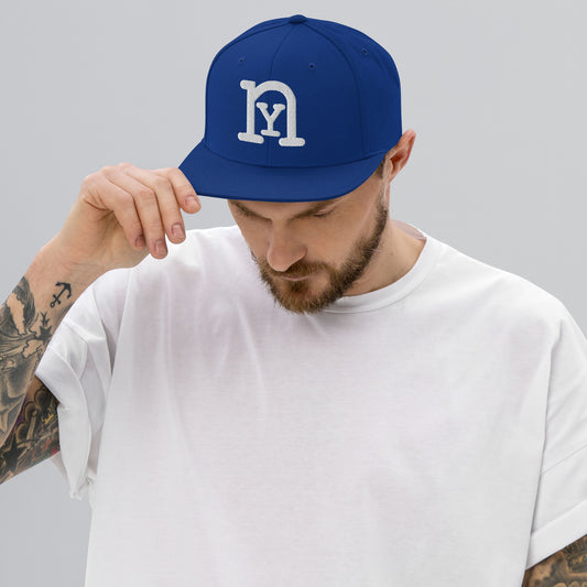 Royal Blue /White nY Snapback Hat